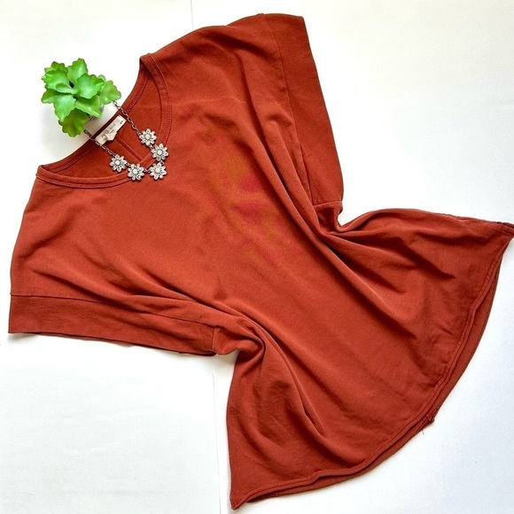 Rag & Bone Ryder Muscle T-Shirt Tee Tank Paprika Brick Red Size Medium - Picture 3 of 14